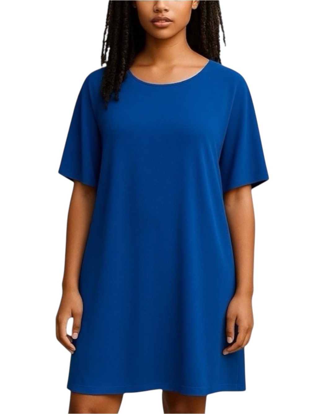 Jade Melody Tam Cobalt Blue Dress NWOT Size S CottageCore Coastal Grandma